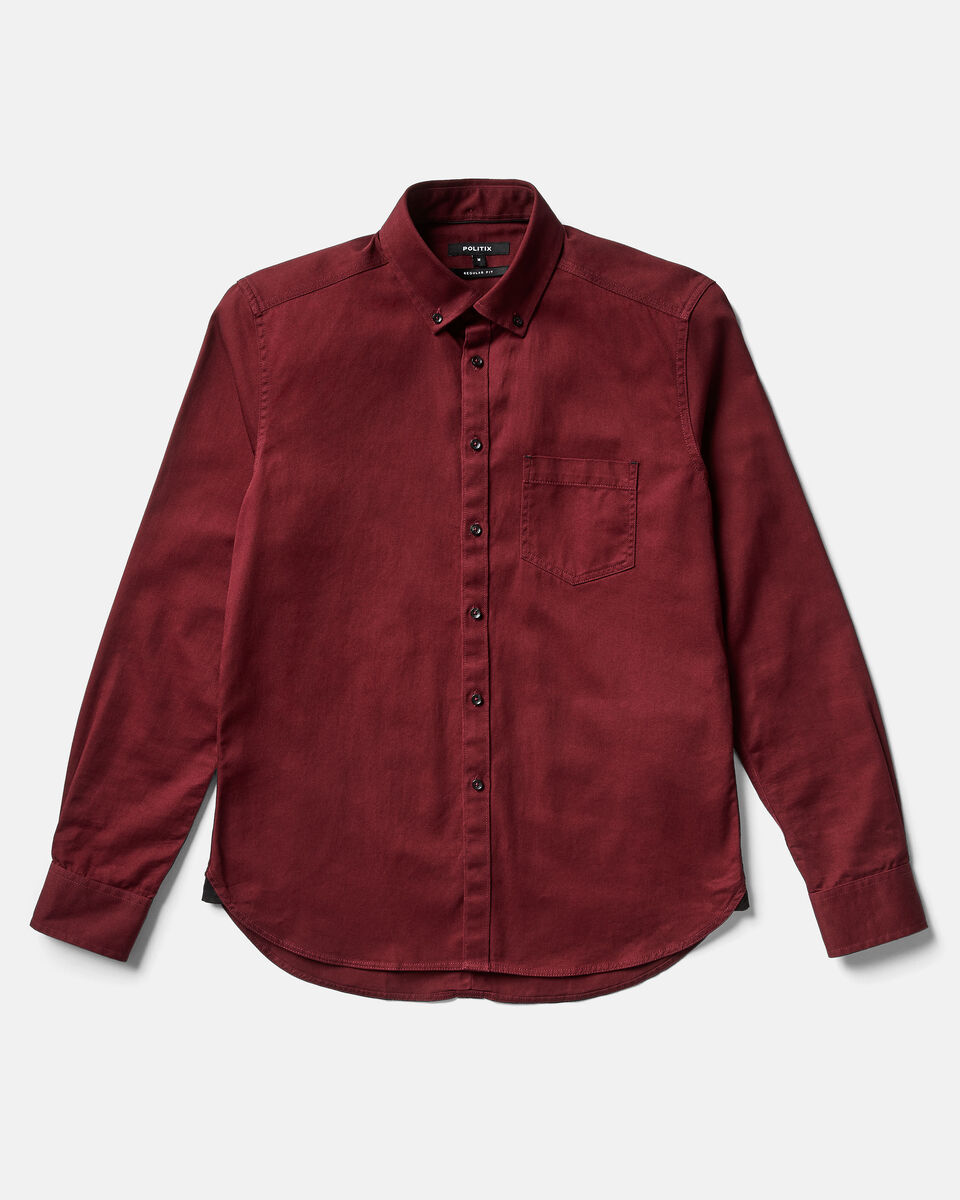 Sabastian Shirt, Burgundy, hi-res